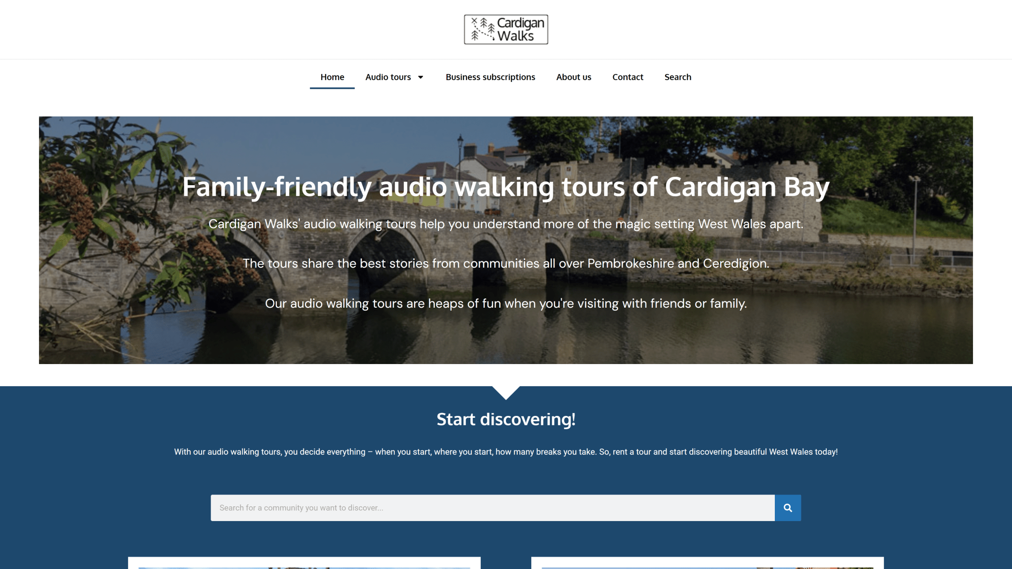 Cardigan Walks Home Page